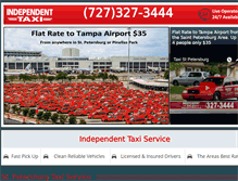 Tablet Screenshot of independenttaxiservice.com
